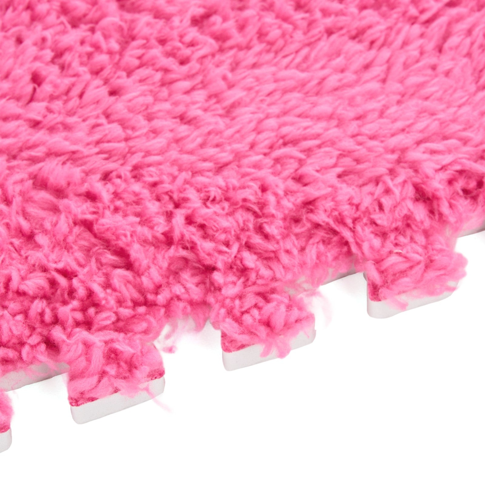 Plush EVA Foam Carpet Tiles 12/24pcs Interlocking Floor Mat Soft Cozy Anti-slip