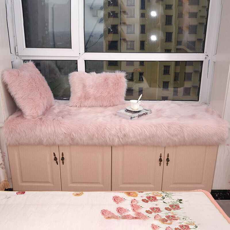 Fluffy Rugs Anti-Slip Large Shaggy Rug Super Soft Mat Living Room Bedroom Carpet