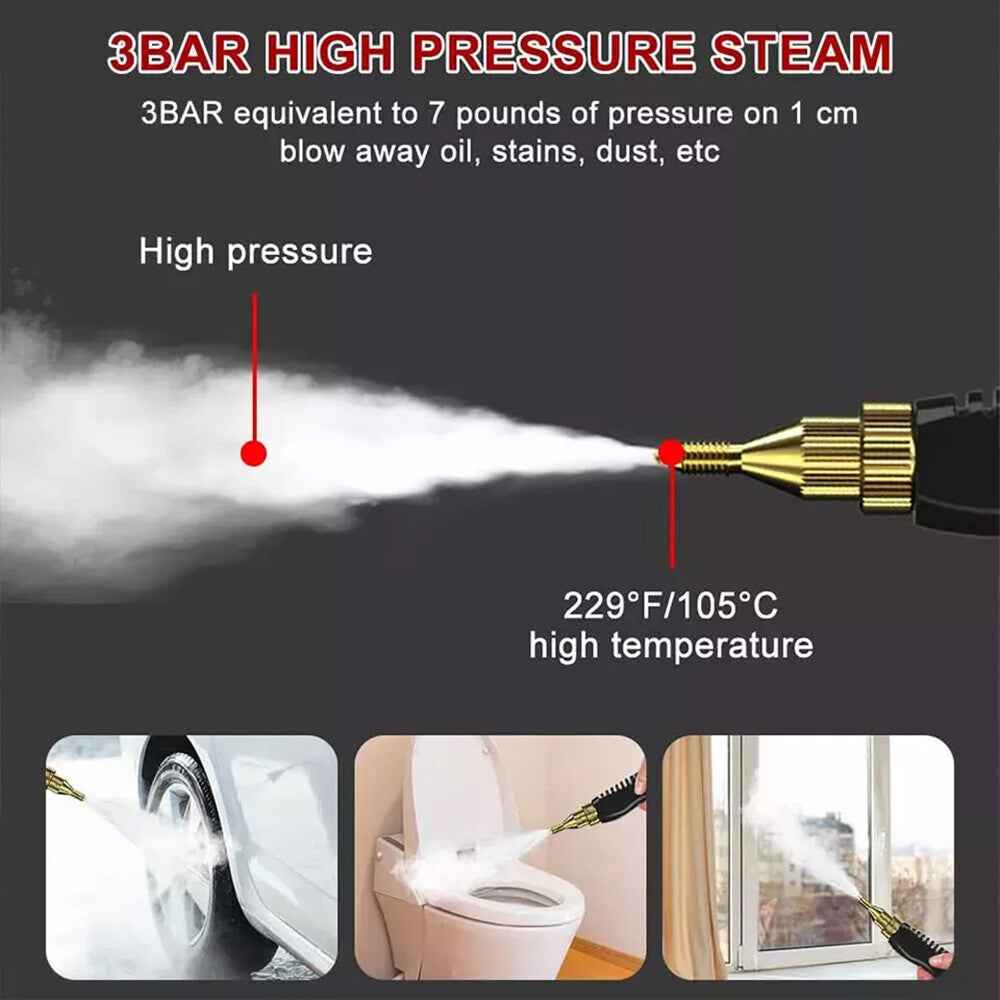 2500W Portable Handheld Steam Cleaner High Temperature Steam Cleaning Machine UK