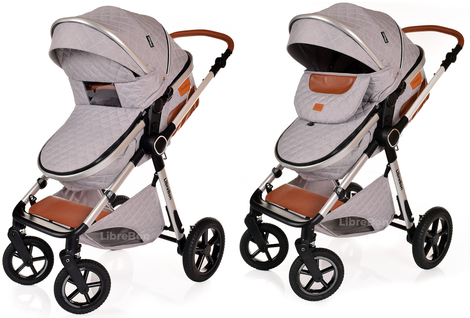 3 in 1 Pram Newborn Baby Buggy Set Travel System with Car Seat Folding Pushchair