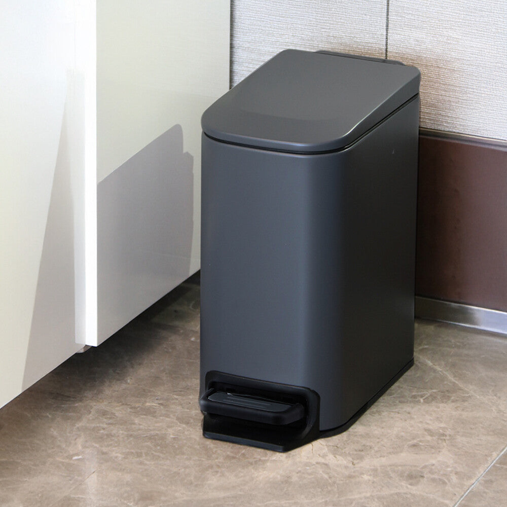 Pedal Bin Dustbin Stainless Steel Waste w/Bucket & Removable Lid Kitchen Bedroom