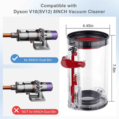 Dyson V10 Dust Bin Canister & Filter SV12 Big Container Bucket Absolute Vacuum