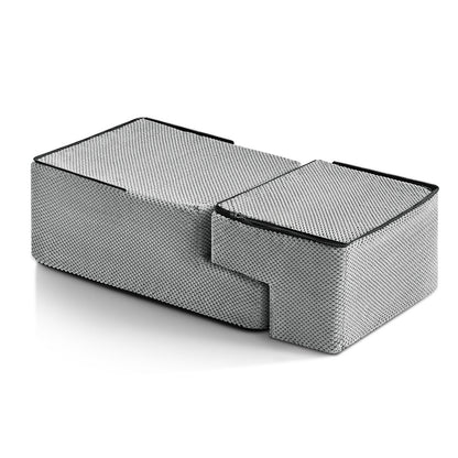 3/4/5 Steps Dog Stairs Pet For Bed Sofa Cats Ladder Ramp With Removable Cover UK