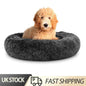 Dog Bed Donut Large Soft Plush Cat Bed XL For Calming Pet Anti-anxiety Washable