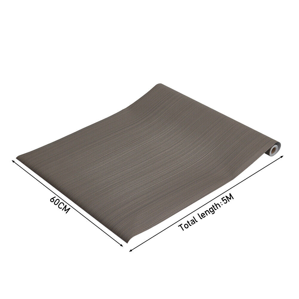 10M Wood Effect Self Adhesive Wallpaper Vinyl Film Roll Furniture Door Stickers