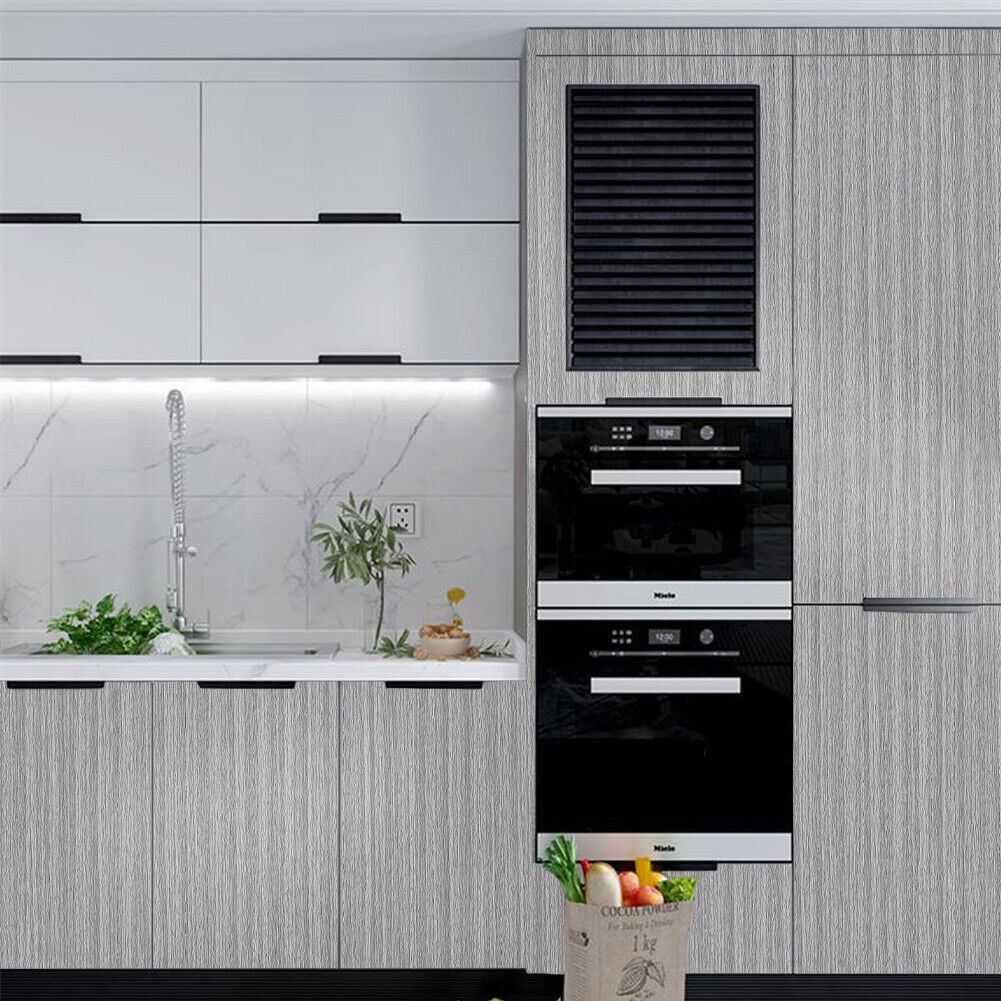 10M Wood Effect Self Adhesive Wallpaper Vinyl Film Roll Furniture Door Stickers