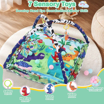 Baby Activity Gym Rack Play Mat Kid Rug Puzzle Mat Carpet Pad Baby Toy UK