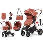 Newborn Baby Pram Pushchair Buggy Stroller 3in1 Travel System Car Seat Included