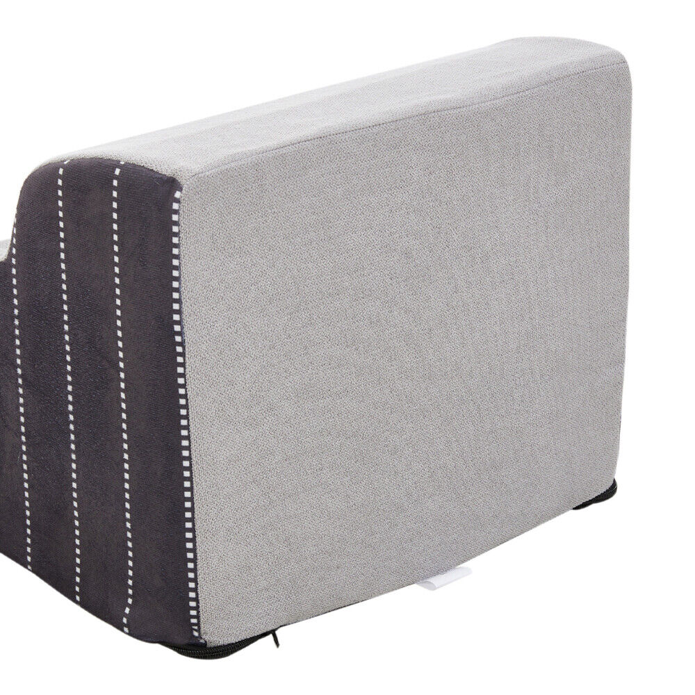 3/4/5 Steps Dog Stairs Pet For Bed Sofa Cats Ladder Ramp With Removable Cover UK