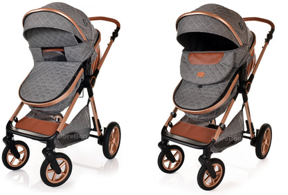 3 in 1 Pram Newborn Baby Buggy Set Travel System with Car Seat Folding Pushchair