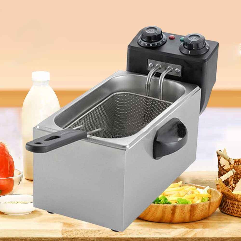 2000W Deep Fat Chip Fryer 3L Basket Oil Fried Chips Safe Basket Handle UK
