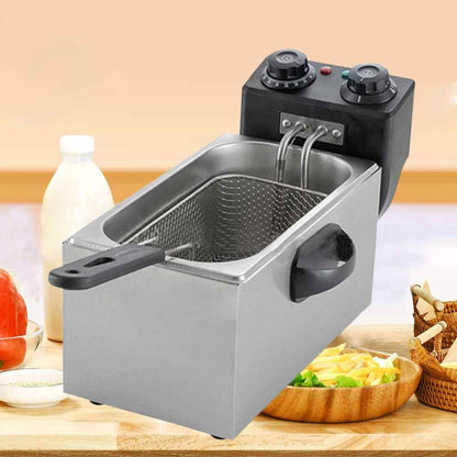 2000W Deep Fat Chip Fryer 3L Basket Oil Fried Chips Safe Basket Handle UK