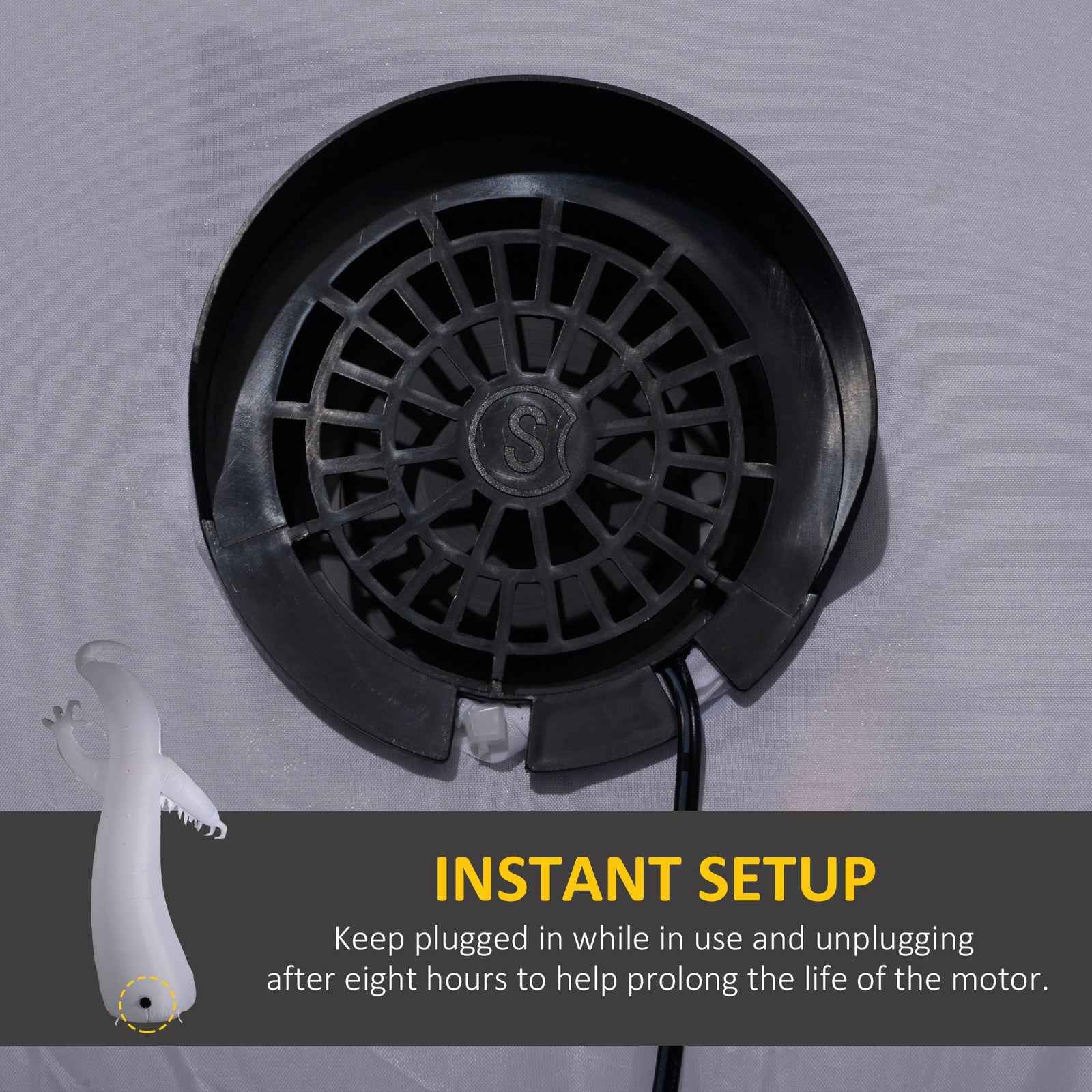 11.8FT Halloween Inflatable Spooky Ghost, Blow Up Outdoor Decoration for Garden