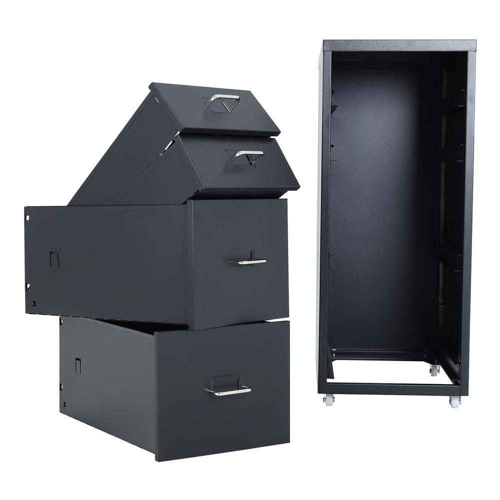 3/5/6/8 Drawers Mobile Metal Desk Office Pedestal Storage Filing Cabinets Unit