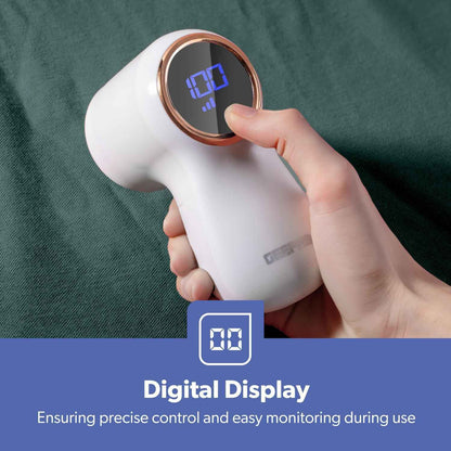 GEEPAS Lint Remover De Bobbler for Clothes Fabric Shaver Battery Operated White