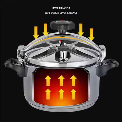 Aluminium Pressure Cooker Quick with Lid Latch Indicator 7L-11L Explosion-Proof