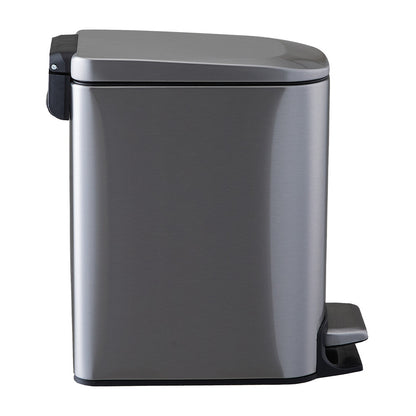 Pedal Bin Dustbin Stainless Steel Waste w/Bucket & Removable Lid Kitchen Bedroom