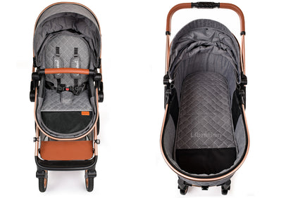 3 in 1 Pram Newborn Baby Buggy Set Travel System with Car Seat Folding Pushchair