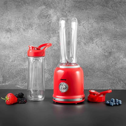 GEEPAS 300W Nutri Blender Smoothie Milkshake Maker 2 Speed Pulse Function Red