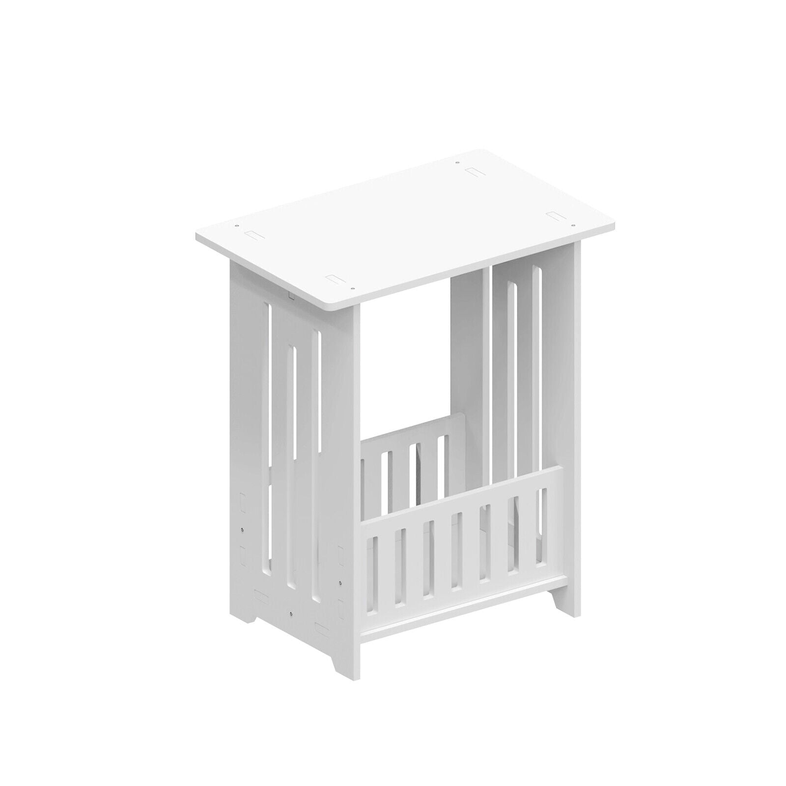 3-Type Freestanding Waterproof Bathroom Cupboard Storage Cabinet with Door White