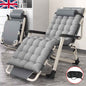 Outdoor Reclining Zero Gravity Chair Extra Wide Adjustable Garden Sun Lounger UK