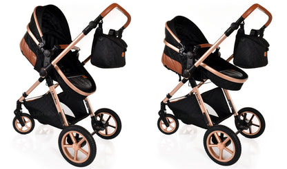 3 in 1 Pram Newborn Baby Buggy Set Travel System with Car Seat Folding Pushchair