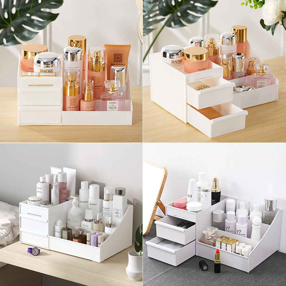 Bedroom Dressing Table Makeup Cosmetics Organiser Home Desktop Tidy Storage Box