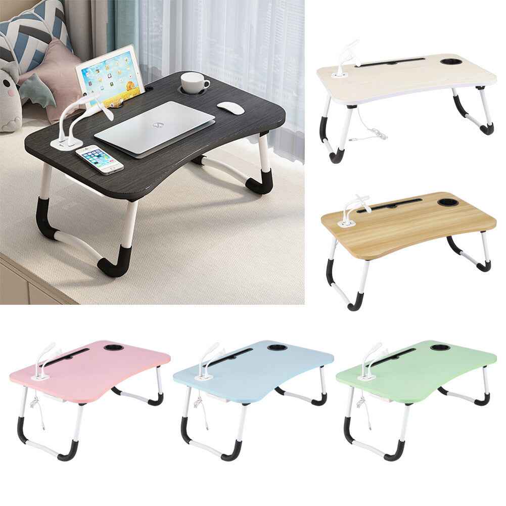 Folding Laptop Bed Table Sofa Breakfast Tray Portable Computer Lap Desk Stand