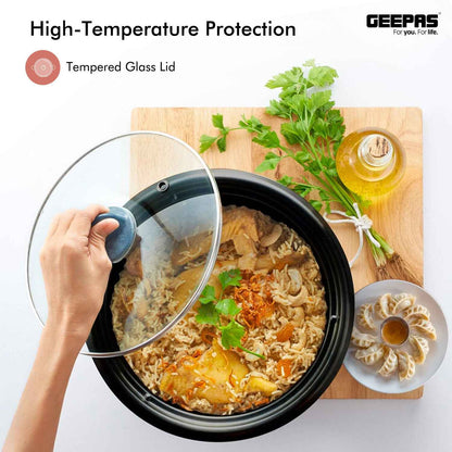 GEEPAS Electric Rice Cooker Steamer Pot 3 in 1 Cooking Non Stick Keep Warm