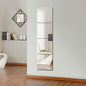 Large Mirror Tiles Wall Sticker Acrylic Self Adhesive Stick On AntiShatter Decor