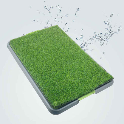 Large Pet Dog Toilet Mat Indoor Restroom Training Grass Potty Pad Loo Tray PadUK