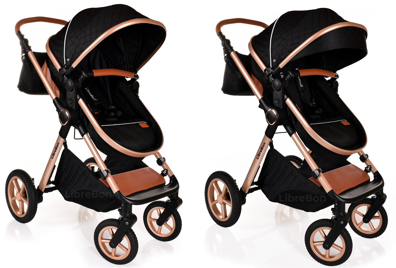3 in 1 Pram Newborn Baby Buggy Set Travel System with Car Seat Folding Pushchair