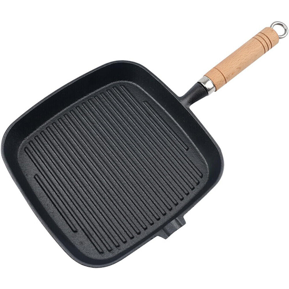 Grill Pan Non Stick Griddle Frying Poring Lips Induction Skillet Cooking Steak