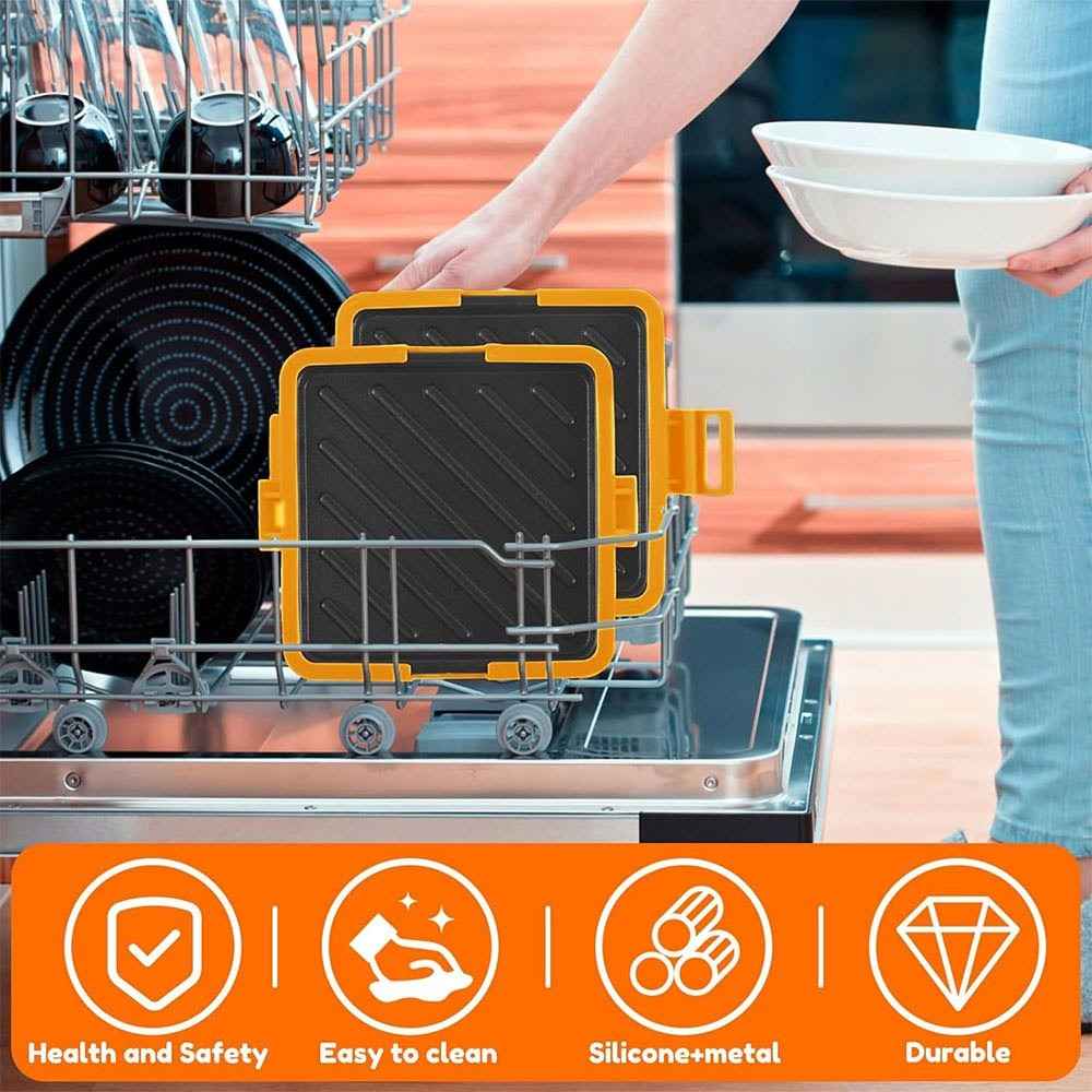 Microwave Sandwich Toaster Waffle Maker Grill Toastie Panini Press Griddle New