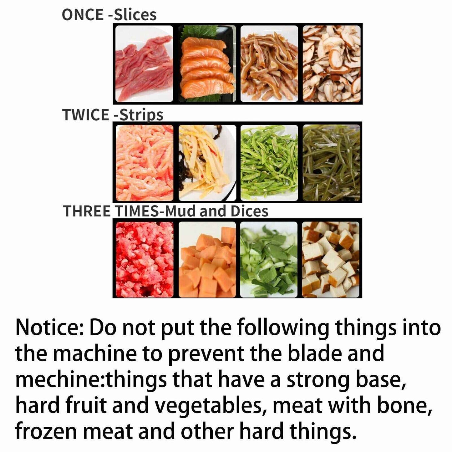 Commercial Meat Cutting Machine Cutter Stainless Steel Slicer 150Kg/H 850W UK