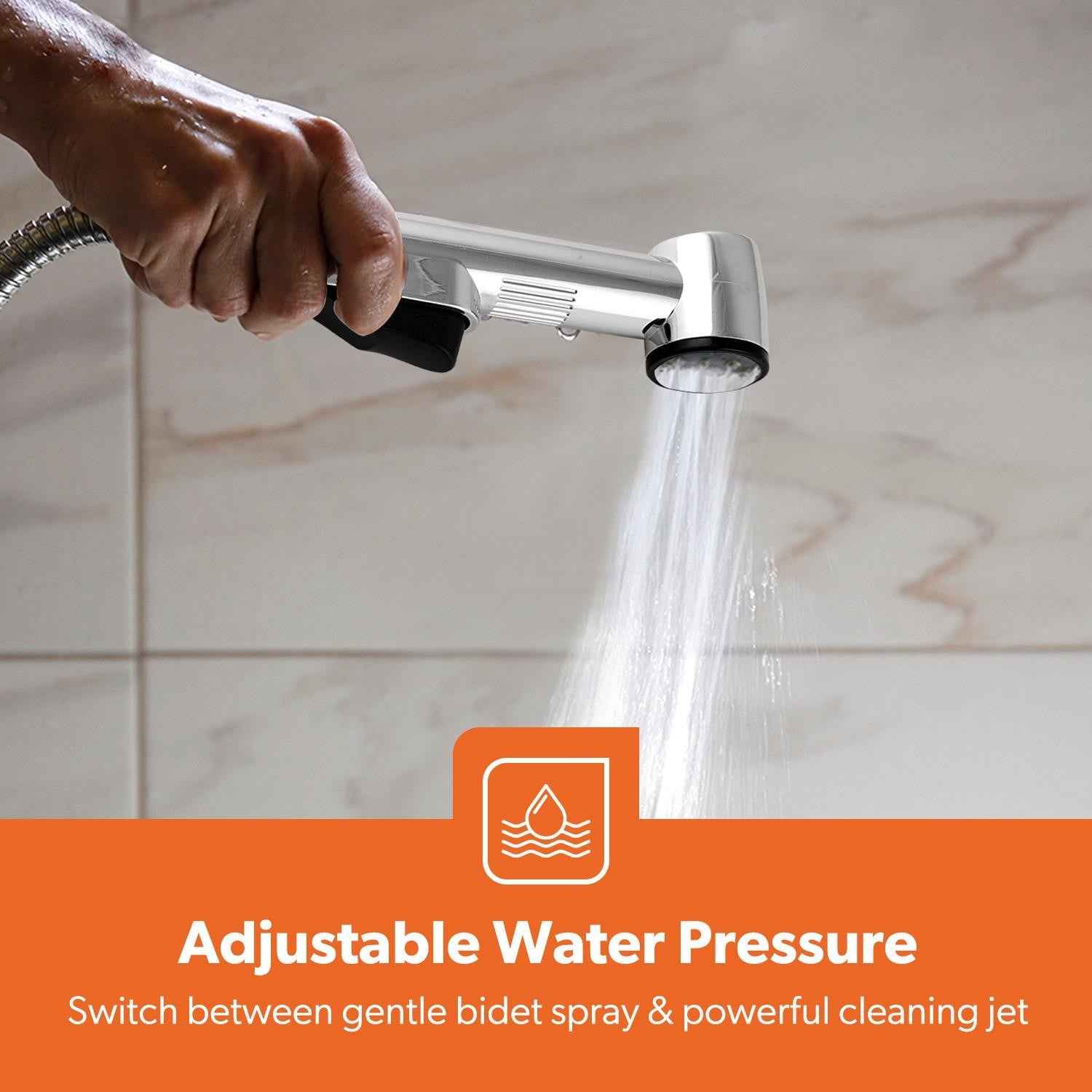 GEEPAS Hand Held Toilet Bidet Sprayer Bathroom Shower Bidet Tap Muslim Shattaf