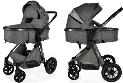 3 in 1 Pram Newborn Baby Buggy Set Travel System with Car Seat Folding Pushchair