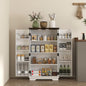 Kitchen Cupboard Pantry Cabinet with Adjustable Shelves White
