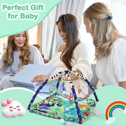 Baby Activity Gym Rack Play Mat Kid Rug Puzzle Mat Carpet Pad Baby Toy UK