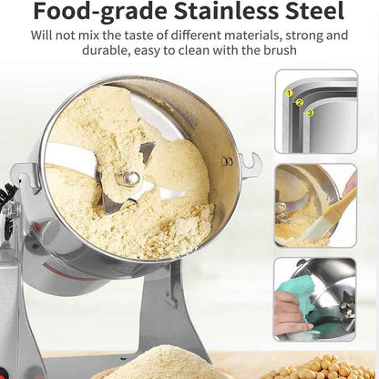 3200W Electric Grain Grinder Cereal Mill Flour Powder High Speed Machine 800g