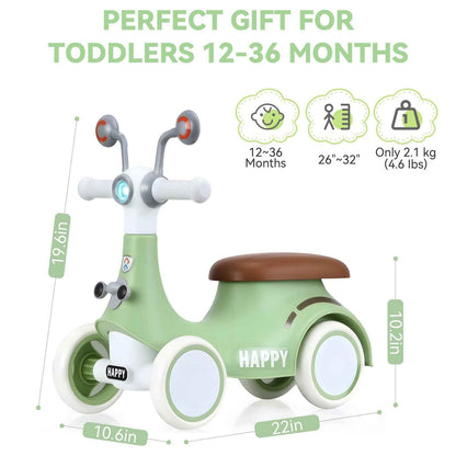 Baby Balance Bike for 1 Year Old Boys Girls, 12-24 Months Toddler Balance Bike