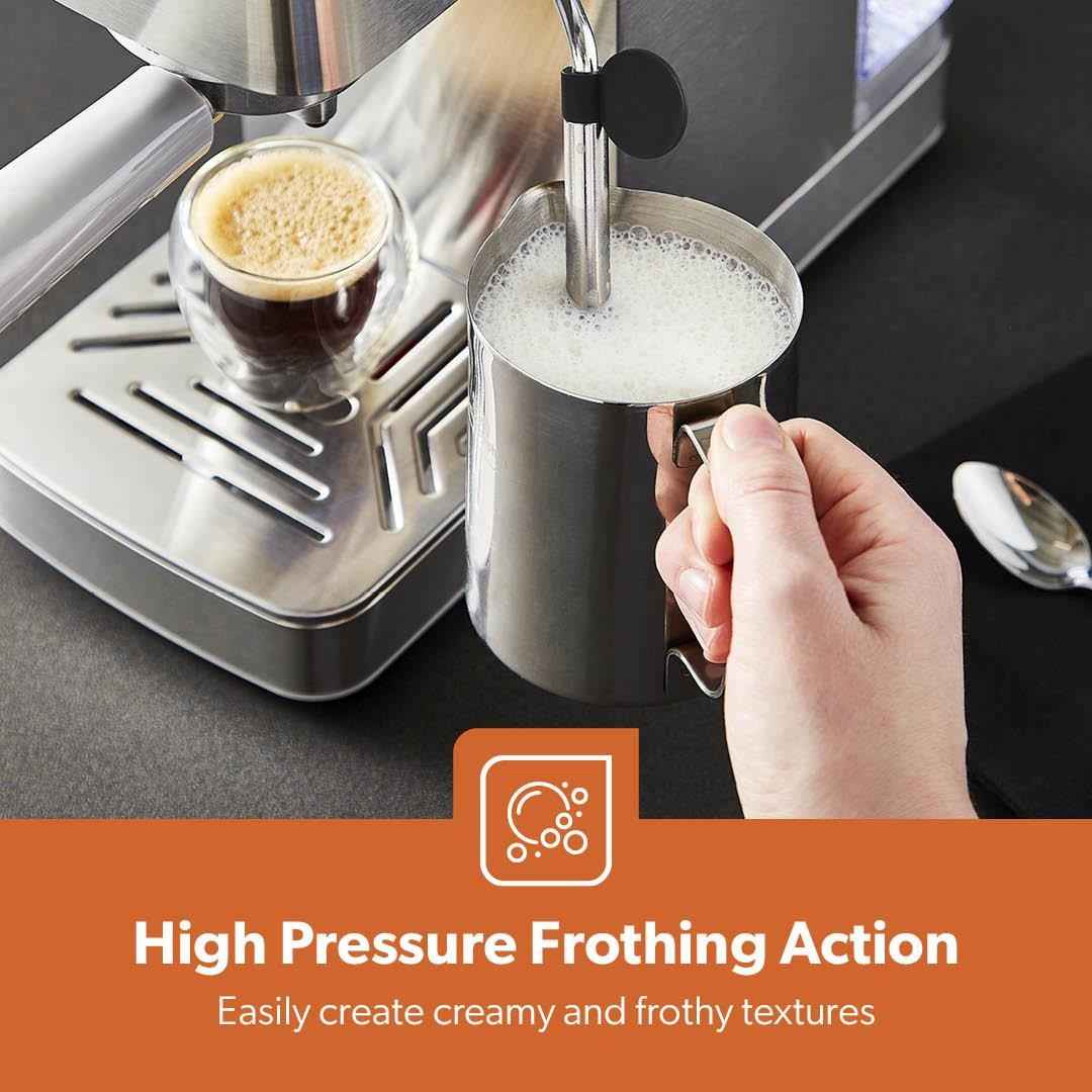 GEEPAS 1450W Espresso Cappuccino Coffee Machine & 200W Coffee Spice Grinder Set