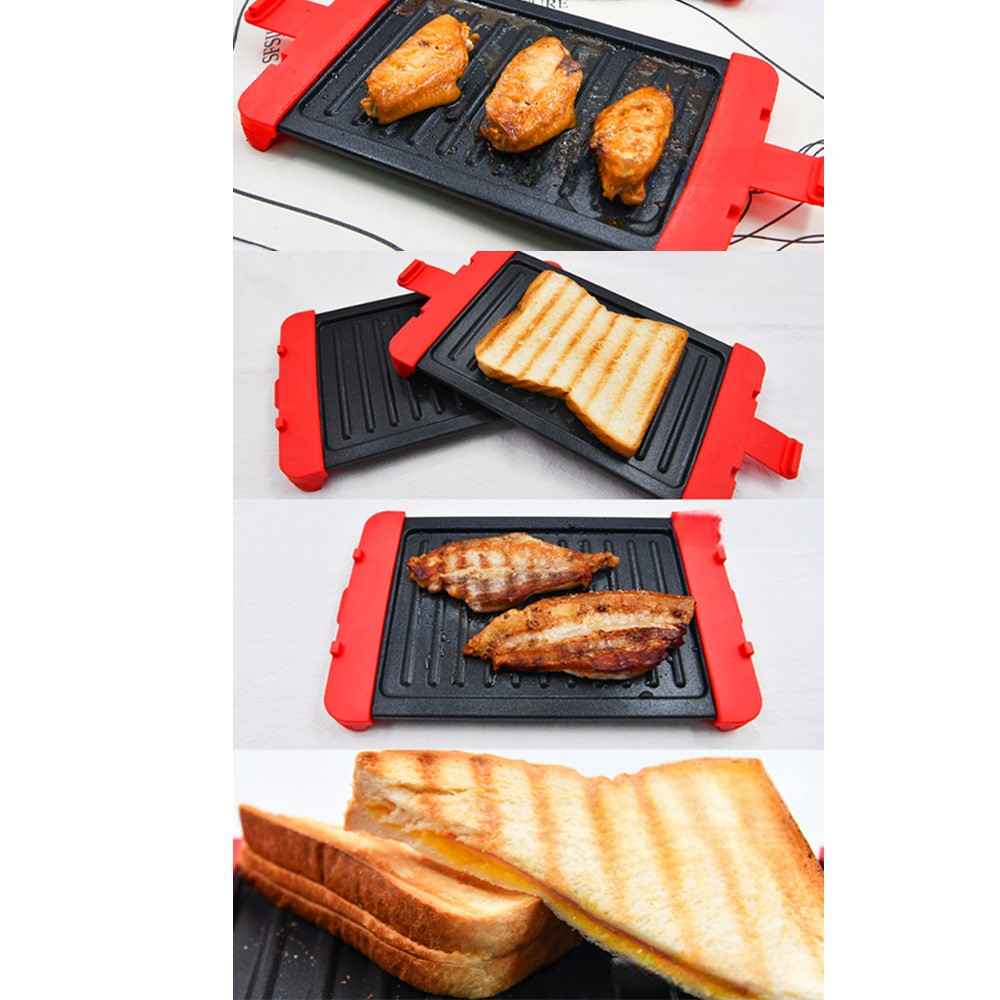 Microwave Grill Microwave Toastie Maker Fast Breakfast Sandwich Press Grill Tool
