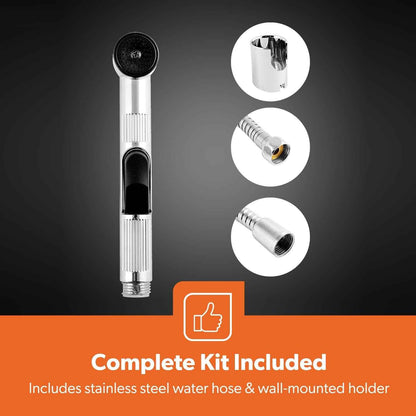 GEEPAS Hand Held Toilet Bidet Sprayer Bathroom Shower Bidet Tap Muslim Shattaf