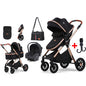 Newborn Baby Pram Pushchair Buggy Stroller 3in1 Travel System Car Seat Included