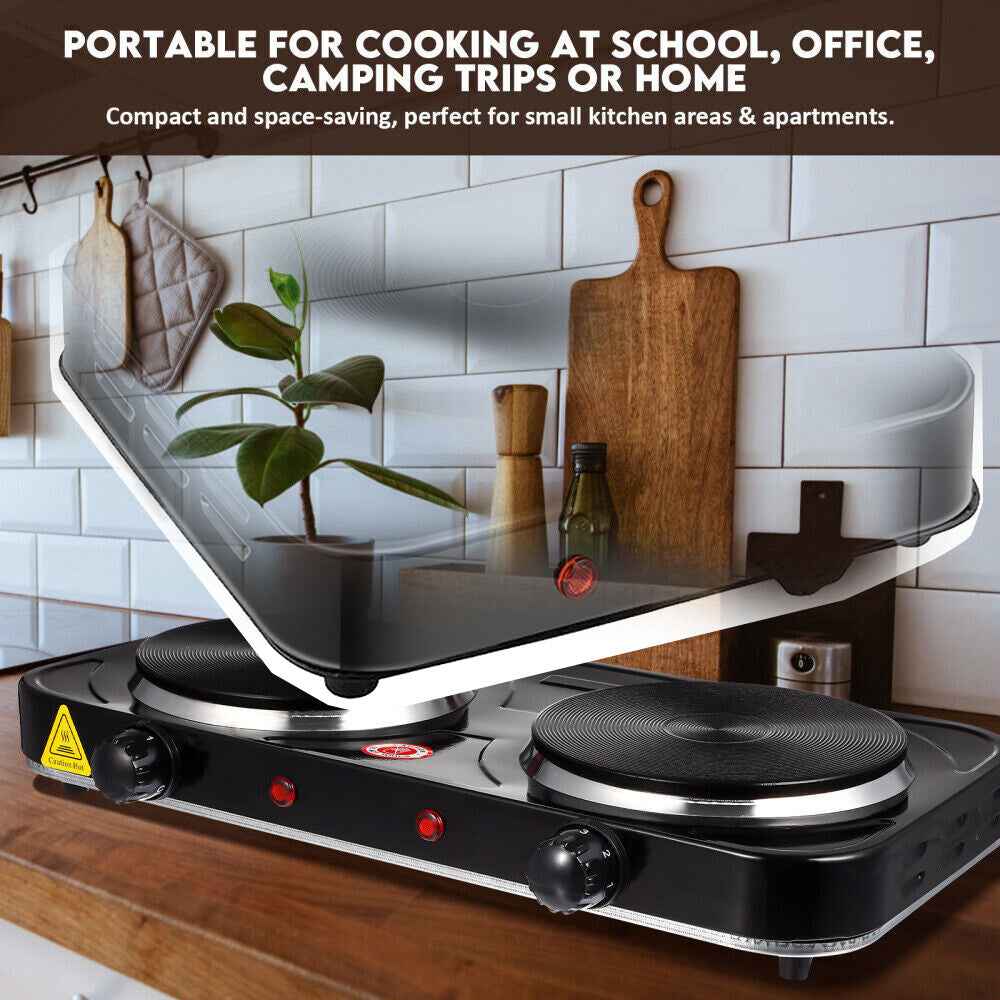 2800W Hot Plate Electric Cooker Single Portable Table Top Kitchen Hob Stove UK