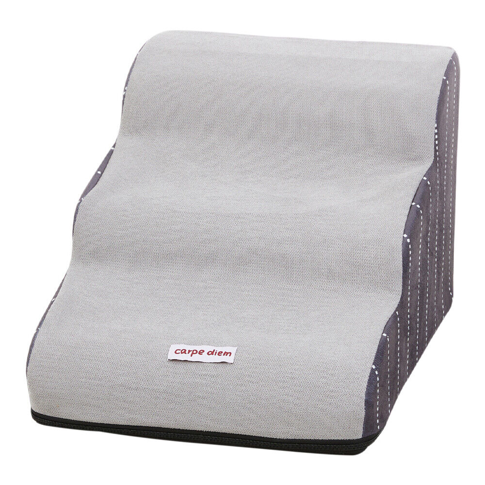 3/4/5 Steps Dog Stairs Pet For Bed Sofa Cats Ladder Ramp With Removable Cover UK