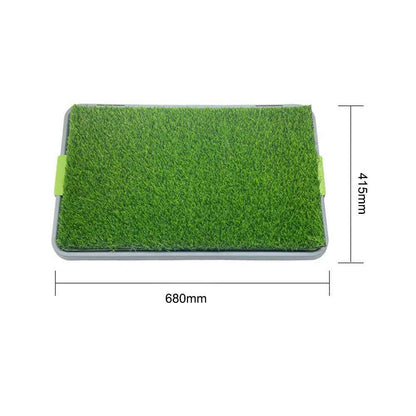 Large Pet Dog Toilet Mat Indoor Restroom Training Grass Potty Pad Loo Tray PadUK