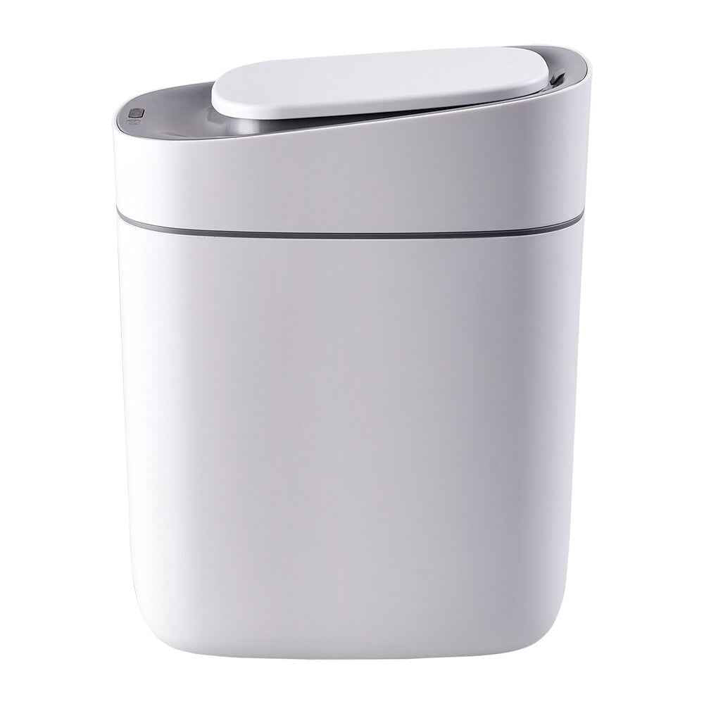 9L Motion Sensor Bin Smart Trash Can with Lid Automatic Waste Bin Trashcan White