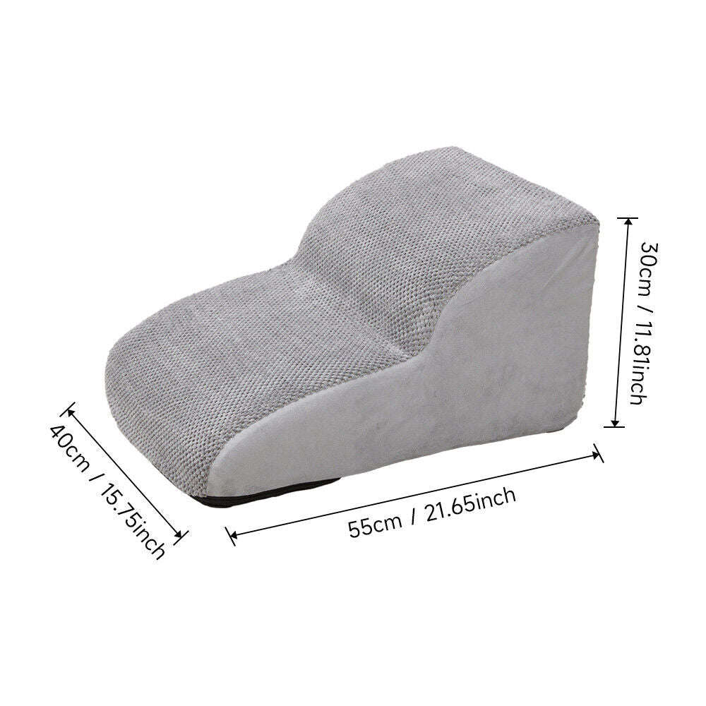 3/4/5 Steps Dog Stairs Pet For Bed Sofa Cats Ladder Ramp With Removable Cover UK